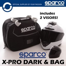Sparco X-PRO Crash Helmet Dark Visor and Bag Karting and Track Days ECE 22-06