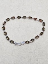 9kt white gold - gold, andalusite