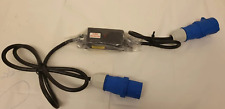 16Amp Plug to Inline RCD Safety Trip to 16Amp Socket IP44 Adaptor Converter Lead