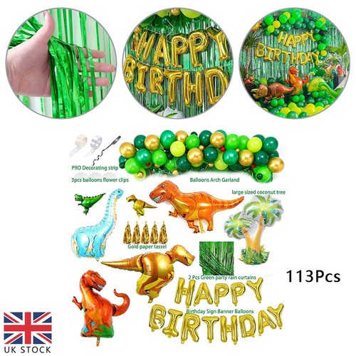 113pcs dinosaur foil balloons - foil,