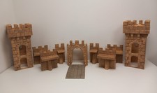 Retro 2004 Schleich Castle Walls Retired Rare Set Ideal Play Set Diarama