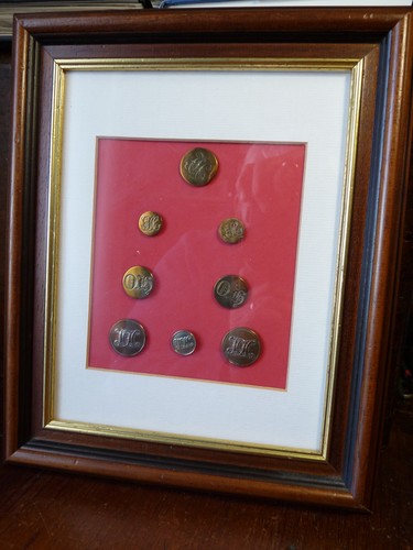 Framed and glazed display 8 - and,