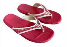 Reebok Pink & White Flip Flop
