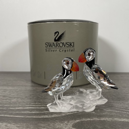 Swarovski puffins crystal - puffins,