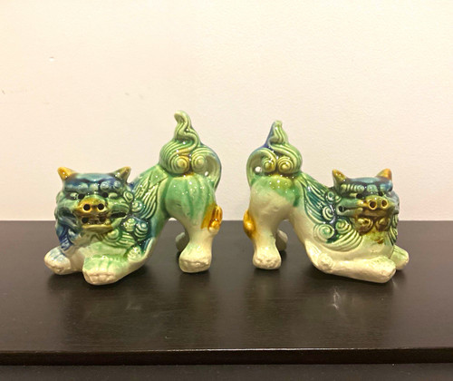 Ceramic foo dog - dog, guardian