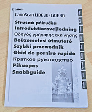 User Guide Manual CanoScan LiDe 20 30 Scanner Canon different languages