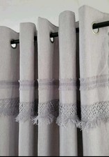 Next Light Grey Fringe Panel