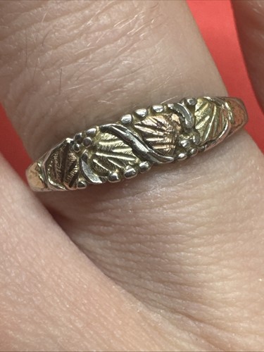 12k leaves sterling silver - /,