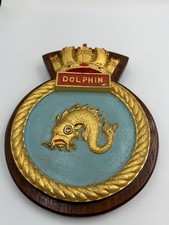 Vintage HMS Dolphin Naval Wall