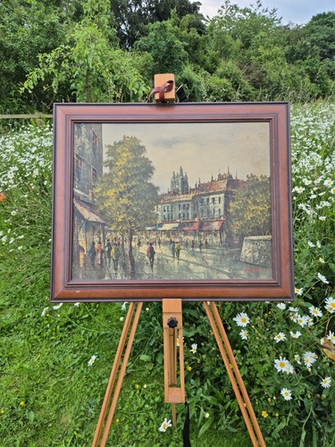 Oliveri signed paris street - signed,
