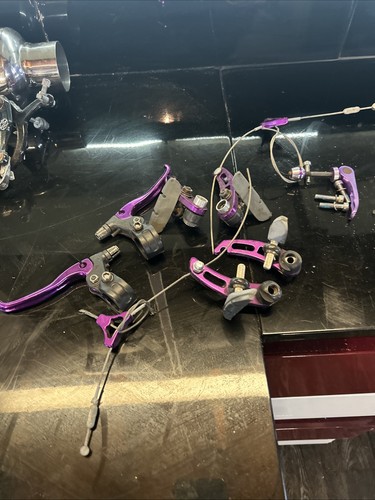 Purple brake levers and - brake,