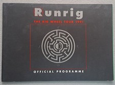 VERY RARE FIND RUNRIG THE BIG WHEEL TOUR 1991 CONCERT PROGRAMMEERT 
