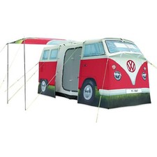 VW Campervan 4 Person Family Tent - VW Splitty Tent - Red