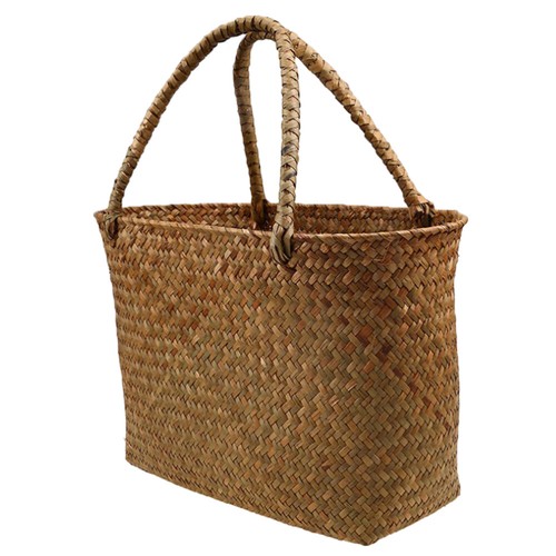 Handmade basket straw bag - handmade,