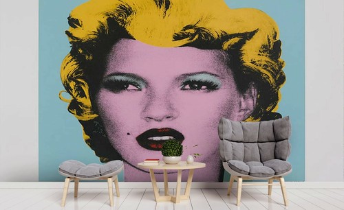 Banksy kate moss wallpaper - 3d,
