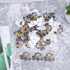  50 Pcs Wooden Tractor Buttons Child Baby Boy Crochet for Cardigan Sweaters