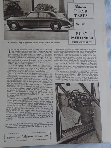 Riley pathfinder autocar - riley,