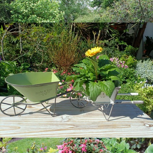 Wheelbarrow planter farmhouse - wheelbarrow,