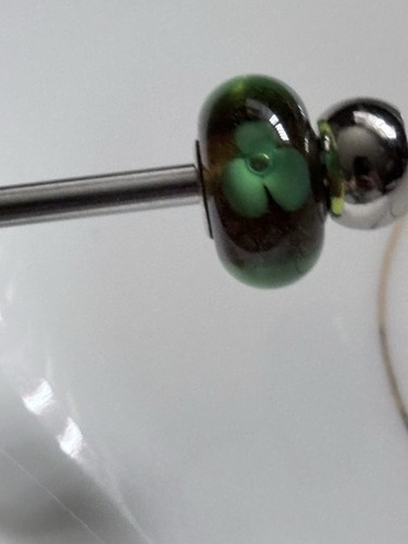 Trollbeads retired green amber - trollbeads,