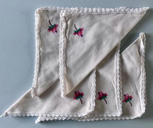 Vintage linen napkins - vintage,