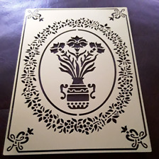 FLORAL Background/Border Brass