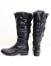 NEW Women's ARA Black leather boots, knee high brand new, UK 6