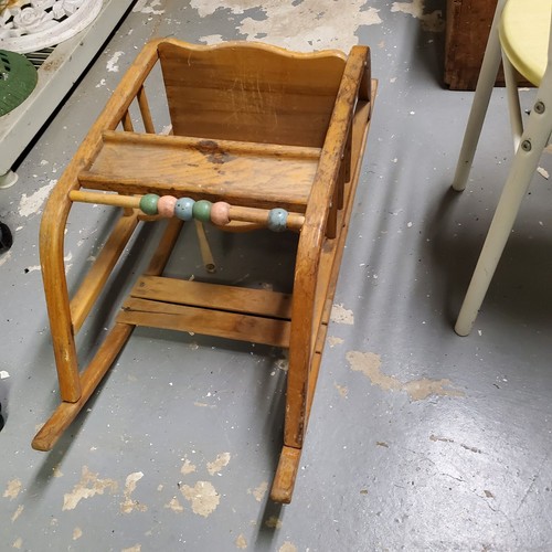 Vintage bentwood baby rocking - bentwood,