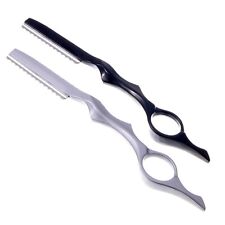 Professional Hairdresser's Feather Cut Razor - Available in Black or Silver