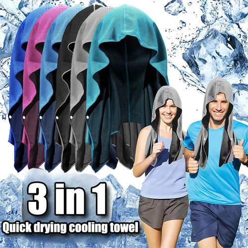 Cooling hoodie towel - hoodie, uv