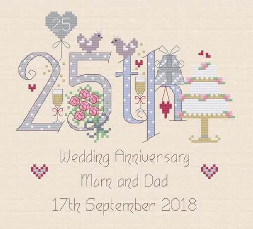 25th silver wedding - silver,