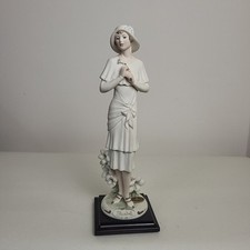 Guiseppe Armani Bluebell Flower Lady Figurine Capodimonte Florence Vintage 1990s