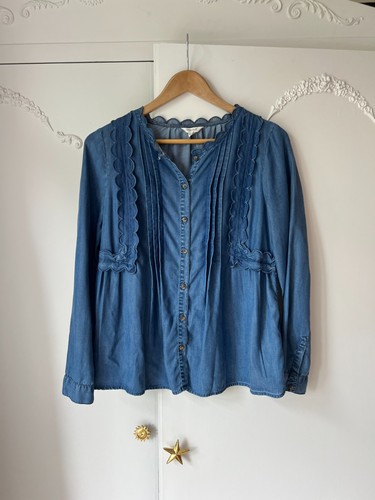 White stuff chambray blouse - blouse, uk