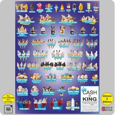 ICE CREAM VAN Sticker - Cones