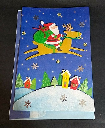 Santa christmas cards by - 3d,
