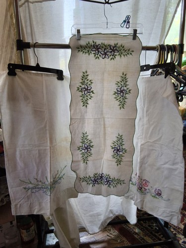 Vintage embroidered pillow - vintage,