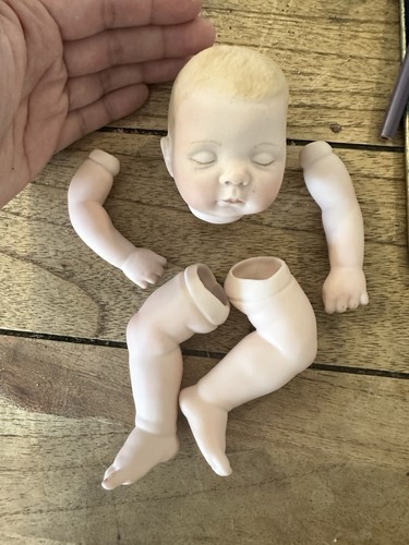 Vintage procelain baby doll - procelain,