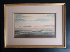 Robert (Bob) Littleford Original Watercolour Painting Beach COLLECTION ONLY