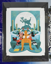 Disney Parks Scooter Celebrating Our Imagination Mickey & Minnie Print 14x18”