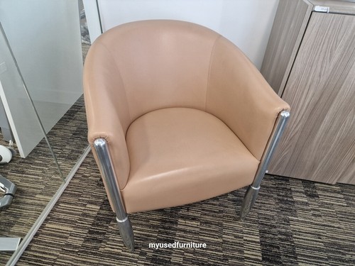Used leather tub chair - used,
