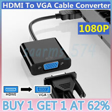 HDMI INPUT to VGA OUTPUT – HDMI to VGA Converter Adapter for PC DVD TV Monitor