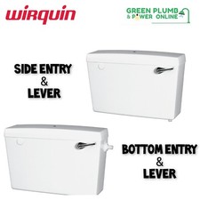 Macdee CFE41WH Side Entry Low Level Cistern CFE51WH Bottom Entry Cistern & Lever