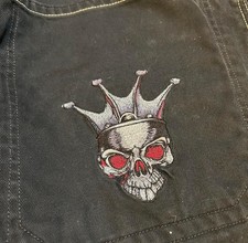 JNCO Skull Crown Tribal Jeans