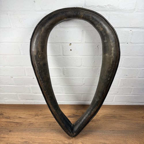 Vintage leather horse collar - leather,