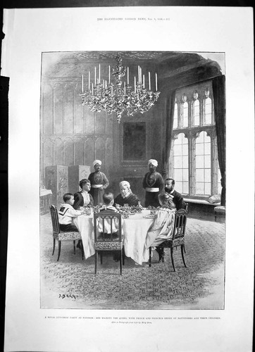 Antique print queen - print,
