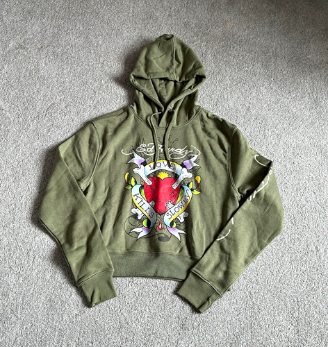 Hardy green cropped fleece - green,