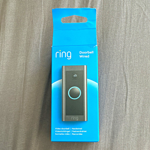 Ring doorbell wired black - ring,