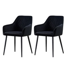1/2 X Dining Chairs Velvet Set