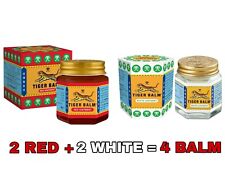 2 RED & 2 WHITE Tiger Balm