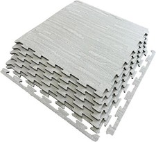 Large Grey Wooden Foam Mat