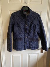 Joules Ladies Navy Quilted Jacket Size 14